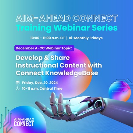 Connect Training Webinar December Flyer